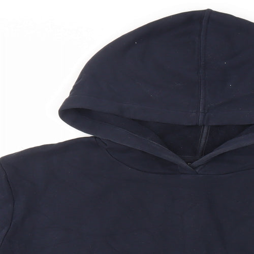 Marks and Spencer Womens Blue Cotton Pullover Hoodie Size S Pullover - Pockets