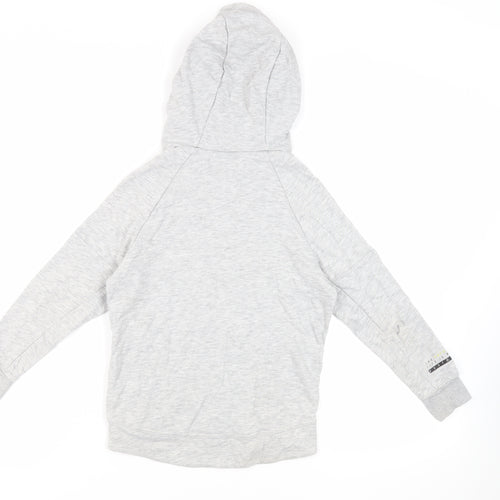 NEXT Boys Grey Cotton Pullover Hoodie Size 8 Years - Pockets