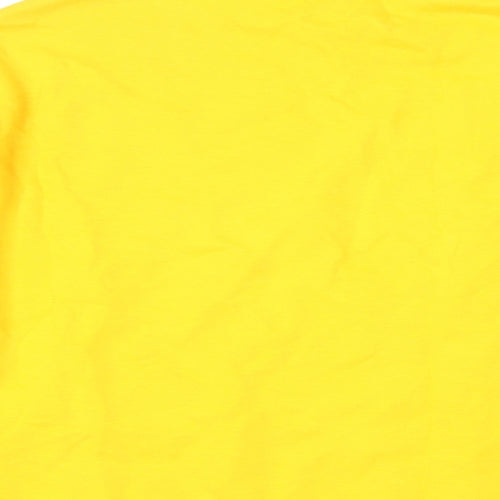 Weekday Womens Yellow Cotton Pullover Sweatshirt Size S Pullover
