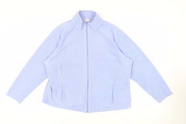 Marks and Spencer Womens Blue Jacket Size L Zip - Pockets