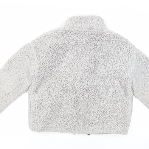 New Look Womens Grey Jacket Size S Zip