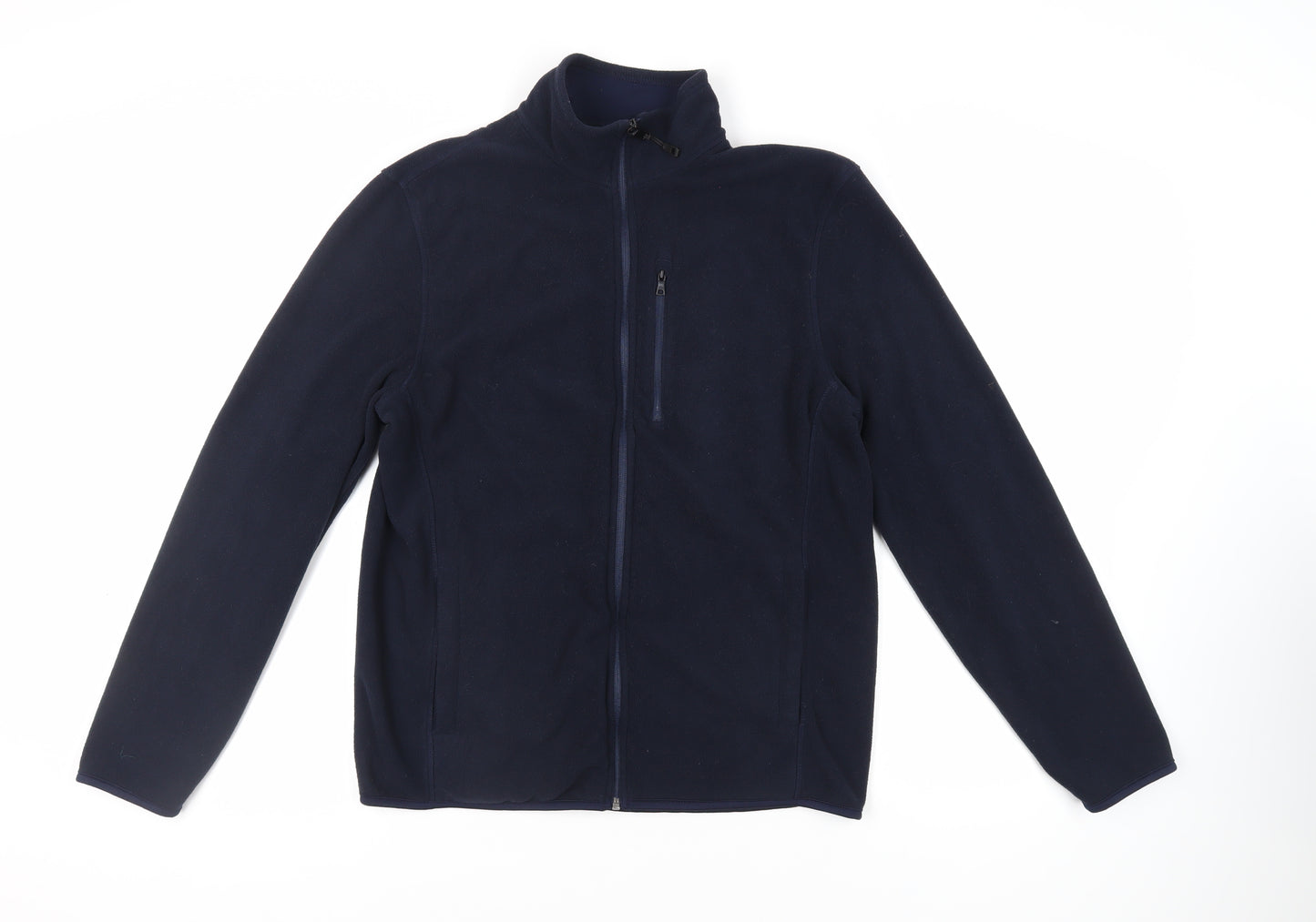 Marks and Spencer Mens Blue Jacket Size M Zip - Pockets