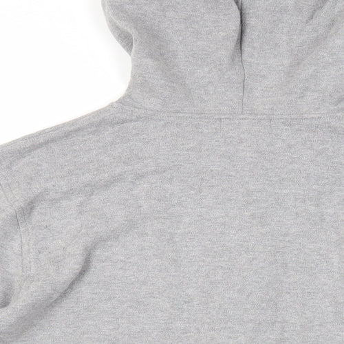 House of Fraser Womens Grey Cotton Full Zip Hoodie Size M Zip