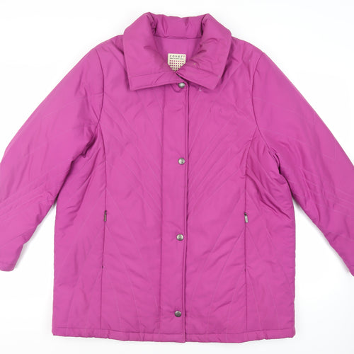 c.o.v.e.r! Womens Purple Jacket Size L Zip
