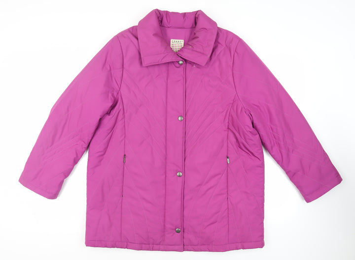 c.o.v.e.r! Womens Purple Jacket Size L Zip