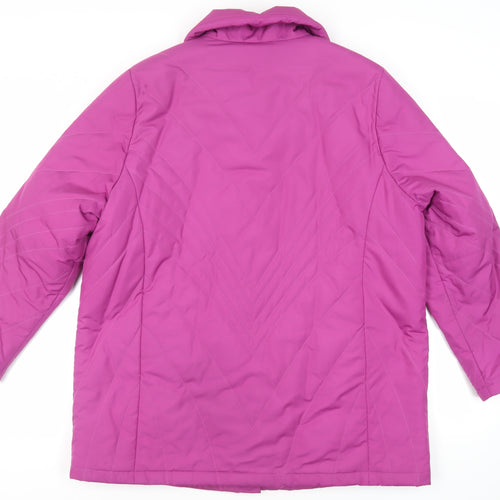 c.o.v.e.r! Womens Purple Jacket Size L Zip