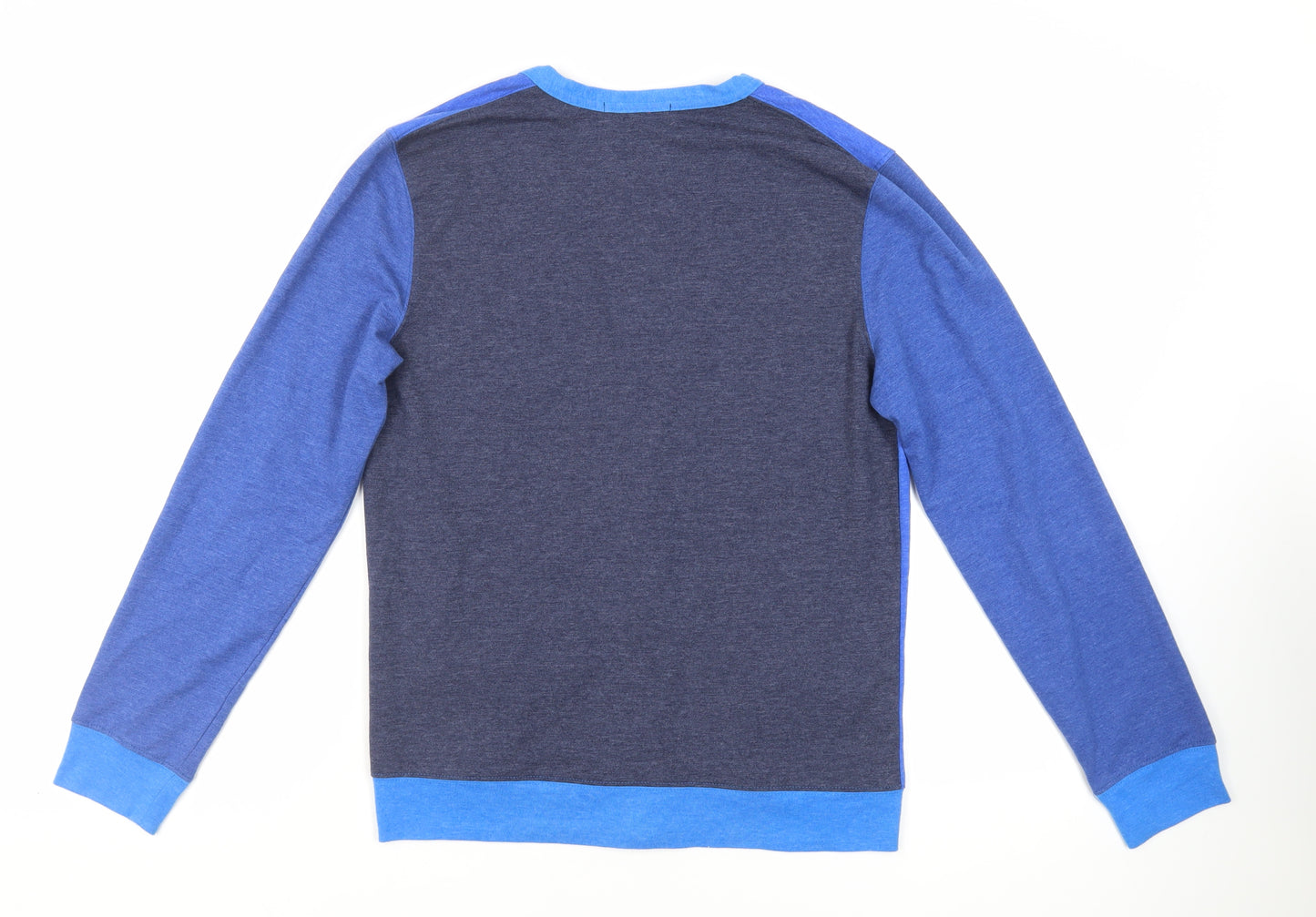 Topman Mens Blue Cotton Cardigan Sweatshirt Size S - Pockets