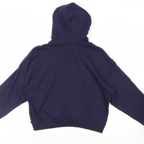 Divided by H&M Womens Blue Cotton Pullover Hoodie Size L Pullover - Paris