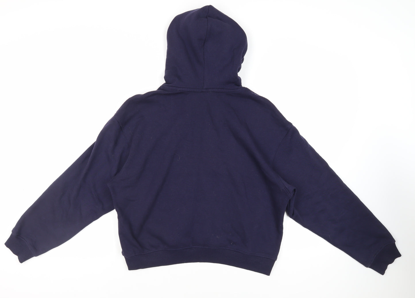 Divided by H&M Womens Blue Cotton Pullover Hoodie Size L Pullover - Paris