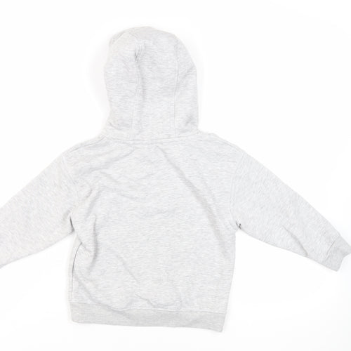 NEXT Boys Grey Cotton Pullover Hoodie Size 5 Years Pullover - Sports Car