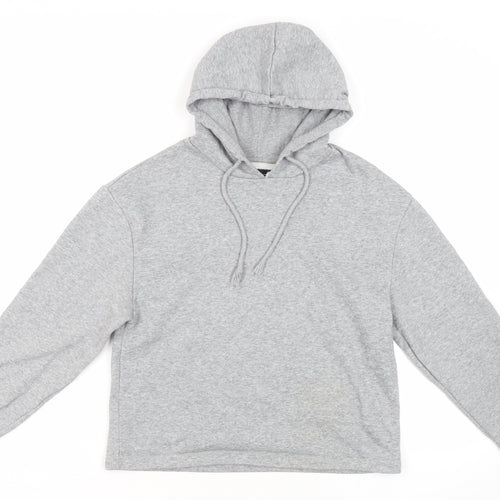 Pieces Womens Grey Cotton Pullover Hoodie Size XS Pullover