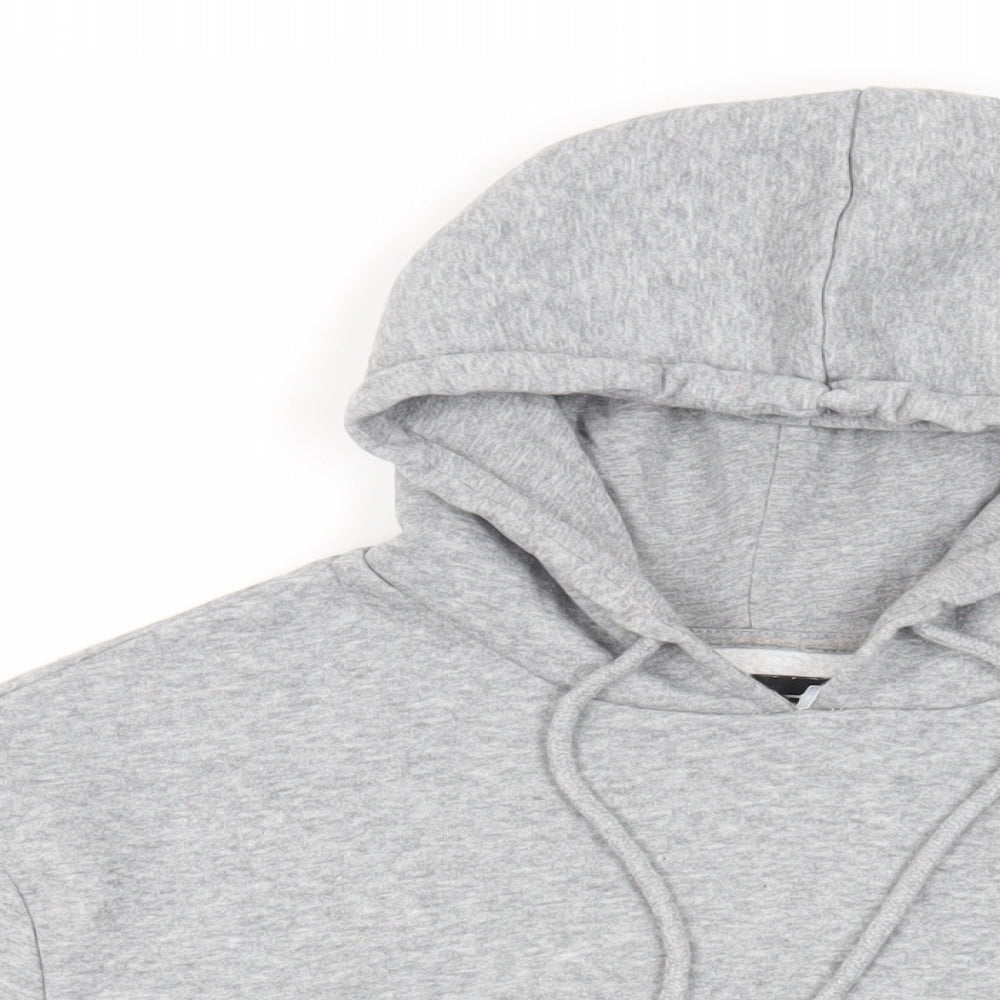 Pieces Womens Grey Cotton Pullover Hoodie Size XS Pullover