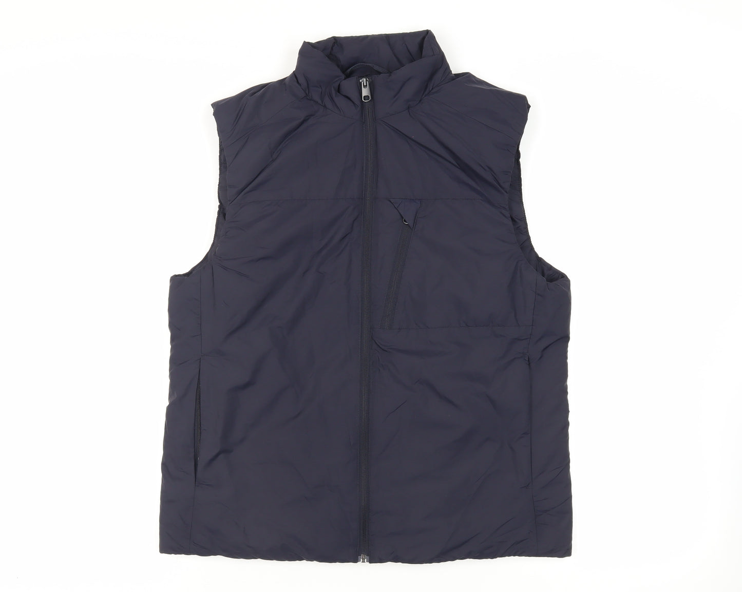 Marks and Spencer Mens Blue Gilet Jacket Size M Zip