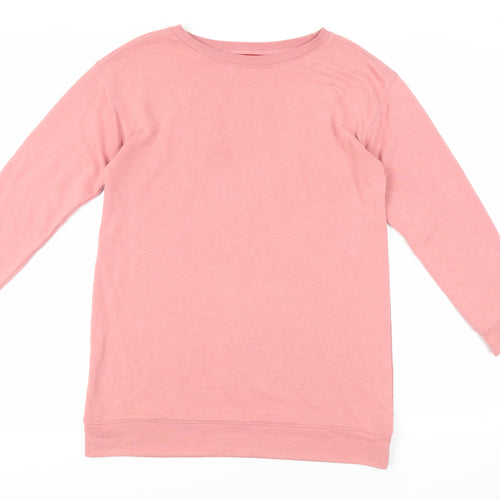 PDI Womens Pink Cotton Pullover Sweatshirt Size M Pullover