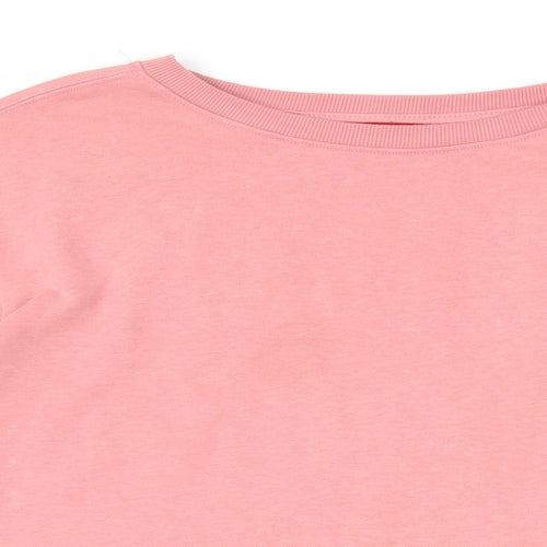 PDI Womens Pink Cotton Pullover Sweatshirt Size M Pullover