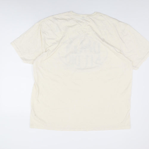 Boohoo Womens Ivory Cotton Basic T-Shirt Size 22 Round Neck - DSGN Studio