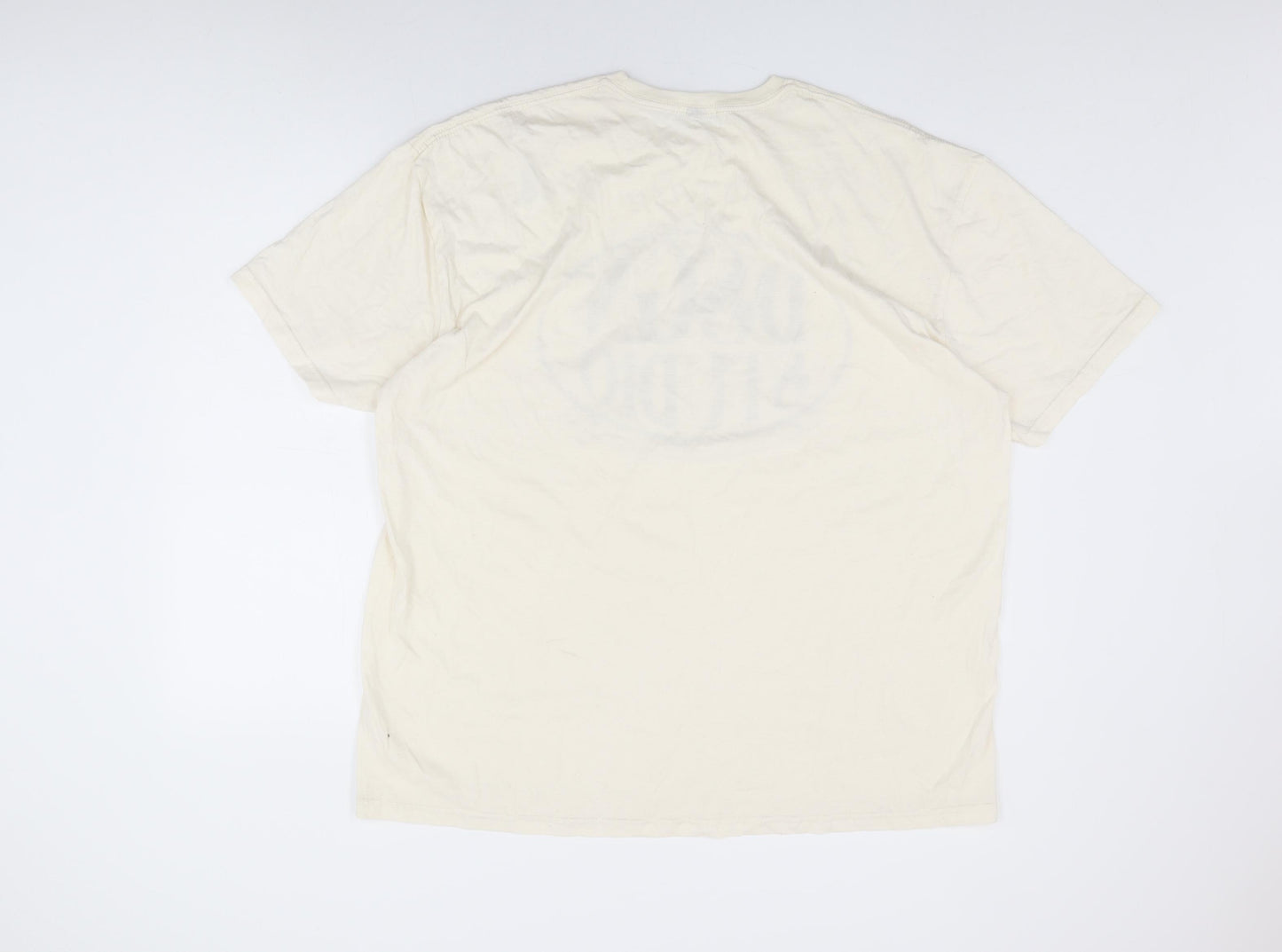 Boohoo Womens Ivory Cotton Basic T-Shirt Size 22 Round Neck - DSGN Studio