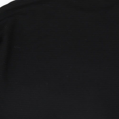New Look Womens Black Polyester Basic T-Shirt Size M Round Neck