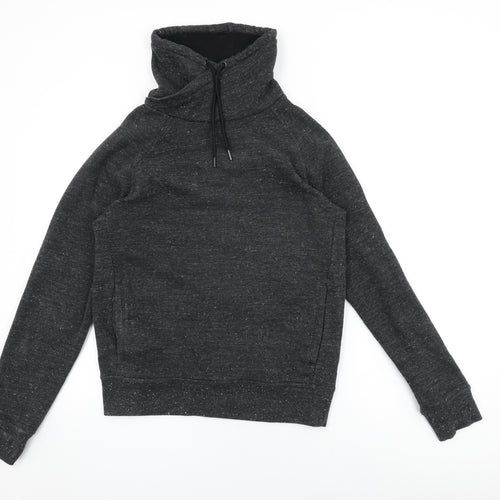 H&M Womens Black Cotton Pullover Sweatshirt Size S Pullover