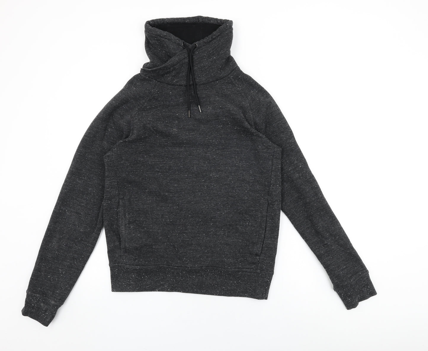 H&M Womens Black Cotton Pullover Sweatshirt Size S Pullover