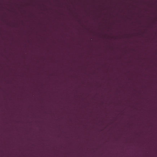 David Emanuel Womens Purple Geometric Viscose Basic T-Shirt Size 20 Round Neck