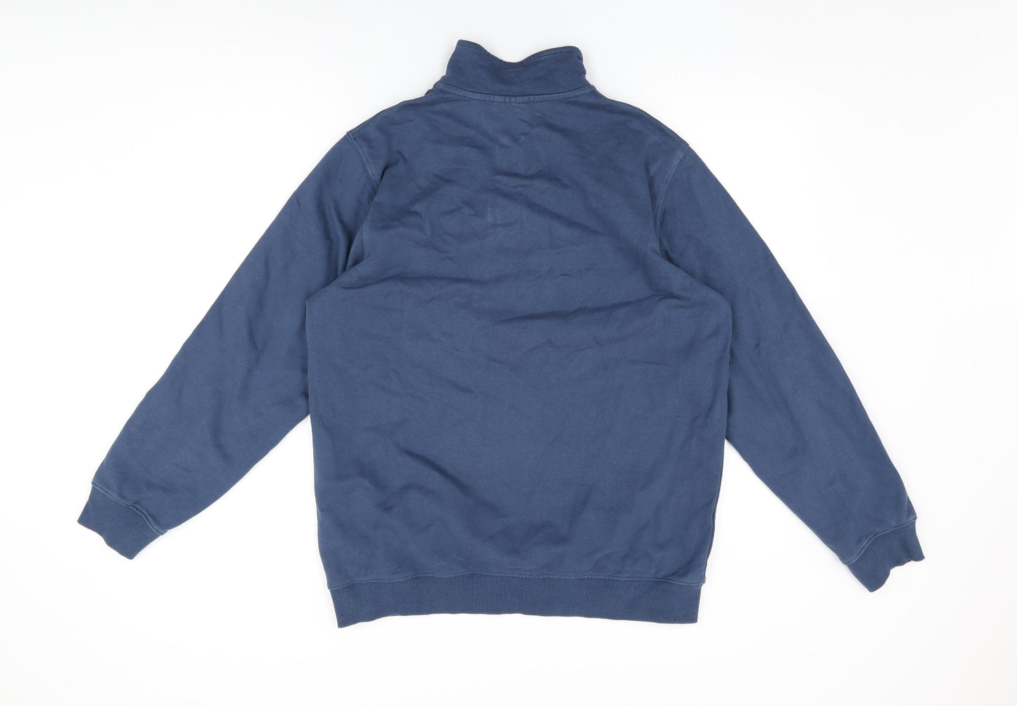 John Lewis Mens Blue Cotton Pullover Sweatshirt Size L