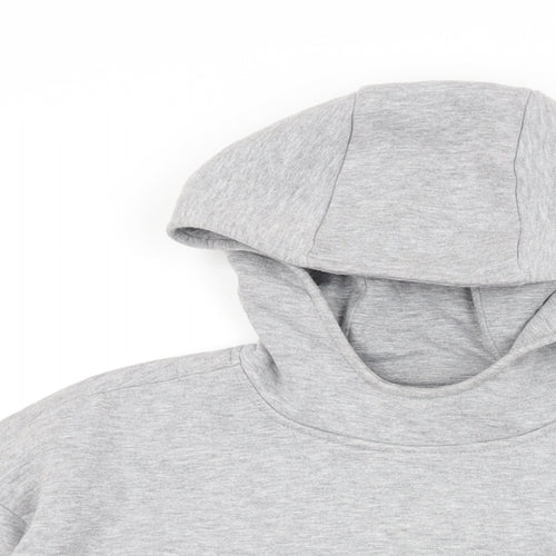 EBRU EVRIM Womens Grey Cotton Pullover Hoodie Size S Pullover - Activewear