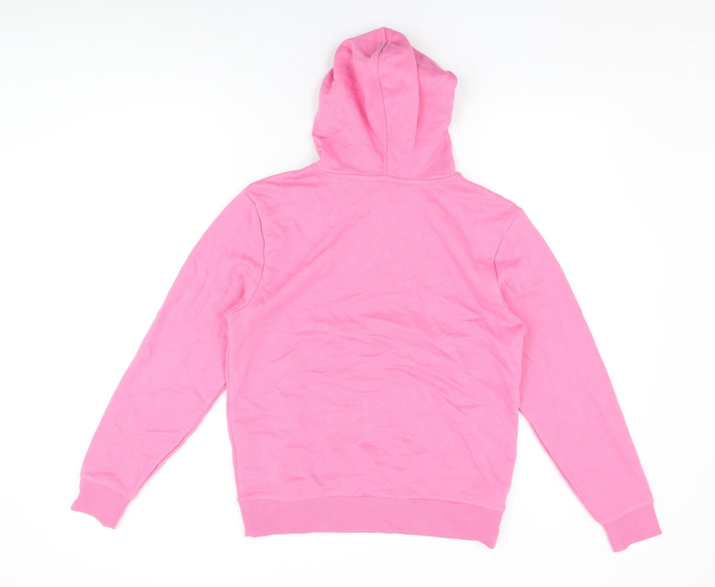 Marks and Spencer Womens Pink Cotton Pullover Hoodie Size XS Pullover