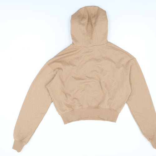 H&M Womens Beige Cotton Pullover Hoodie Size S Pullover