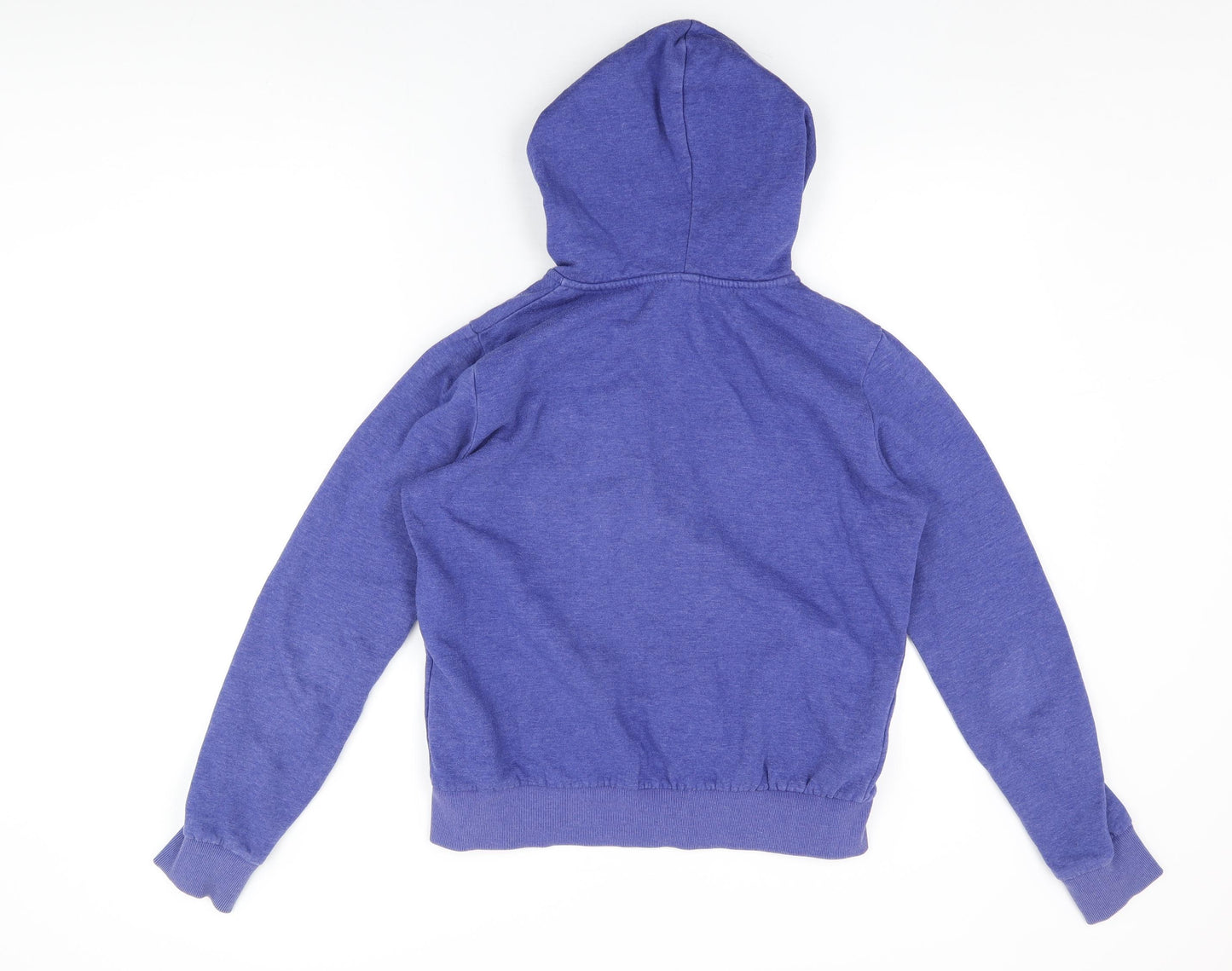 H&M Womens Blue Cotton Full Zip Hoodie Size M Zip