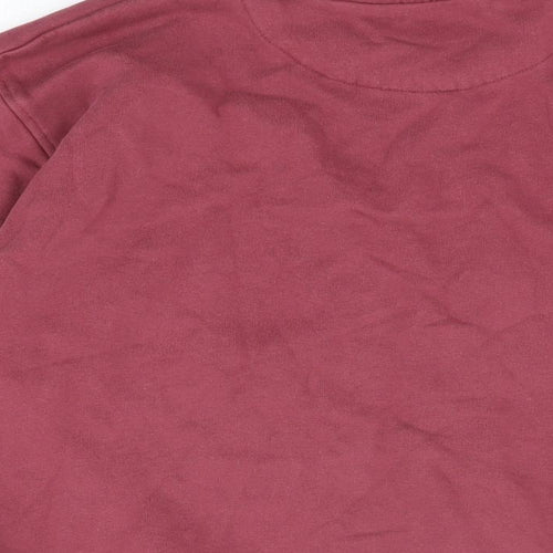 John Lewis Womens Red Cotton Pullover Sweatshirt Size S Pullover