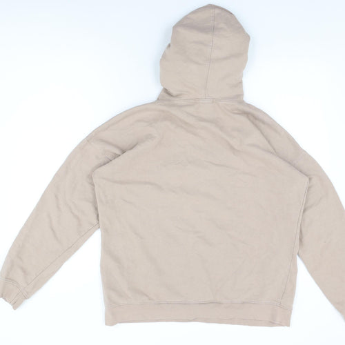 Missguided Womens Beige Cotton Pullover Hoodie Size M Pullover
