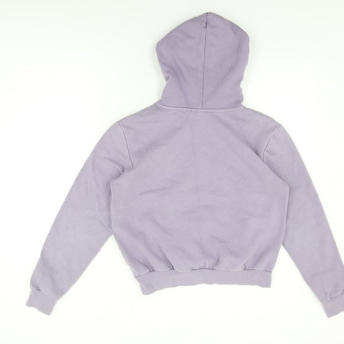 H&M Womens Purple Cotton Pullover Hoodie Size S Pullover