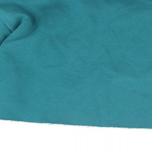 PRETTYLITTLETHING Womens Blue Cotton Pullover Sweatshirt Size S Pullover - Worry Less Smile More