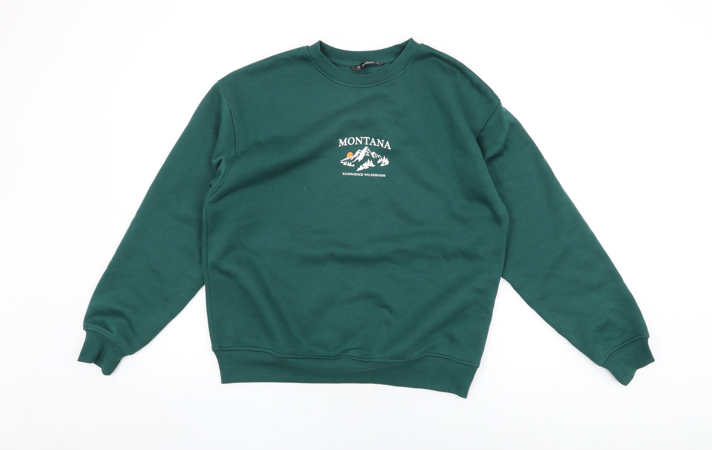 Dunnes Womens Green Cotton Pullover Sweatshirt Size S Pullover - Montana