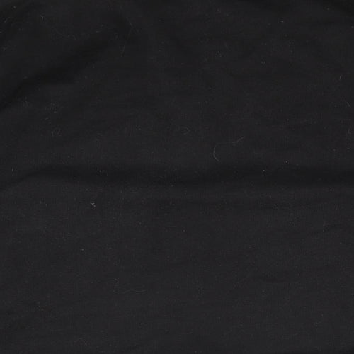 Missguided Womens Black Cotton Pullover Sweatshirt Size 12 Pullover
