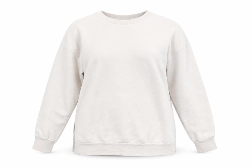 Front view of New Look women’s pink cotton pullover sweatshirt, size UK 10, pullover