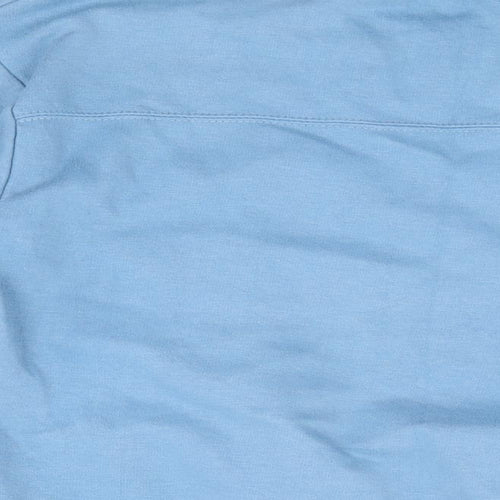 Zara Womens Blue Cotton Pullover Sweatshirt Size M Pullover