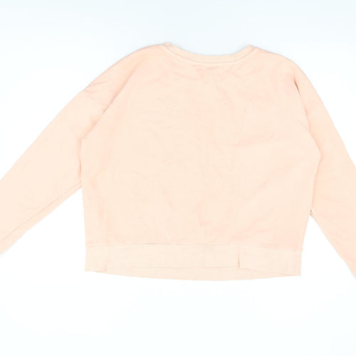New Look Womens Pink Cotton Pullover Sweatshirt Size 16 Pullover - Michigan State