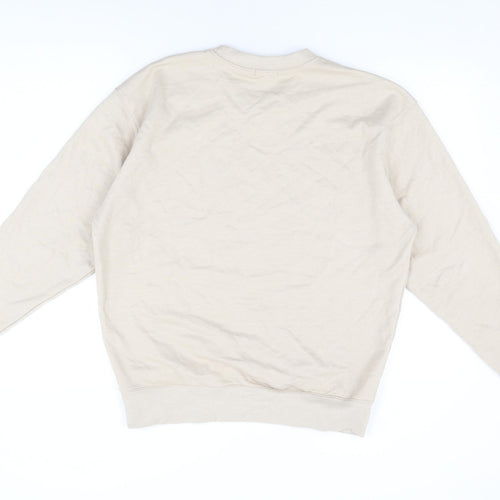 Nasty Gal Womens Beige Cotton Pullover Sweatshirt Size M Pullover - Sports Club