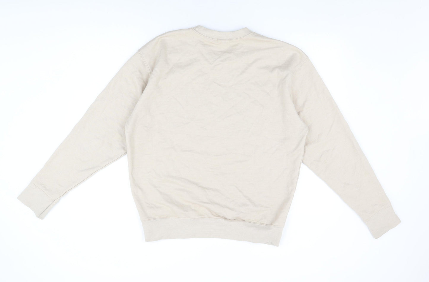 Nasty Gal Womens Beige Cotton Pullover Sweatshirt Size M Pullover - Sports Club