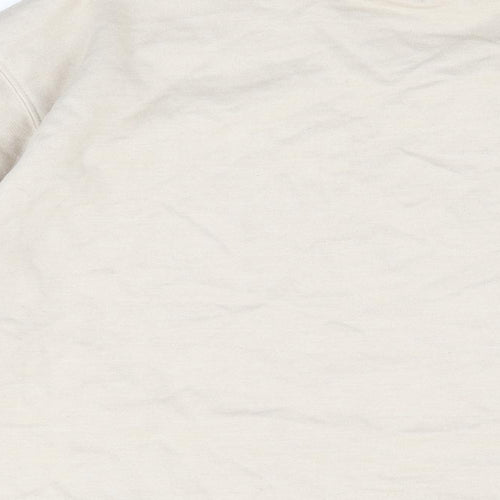 Nasty Gal Womens Beige Cotton Pullover Sweatshirt Size M Pullover - Sports Club