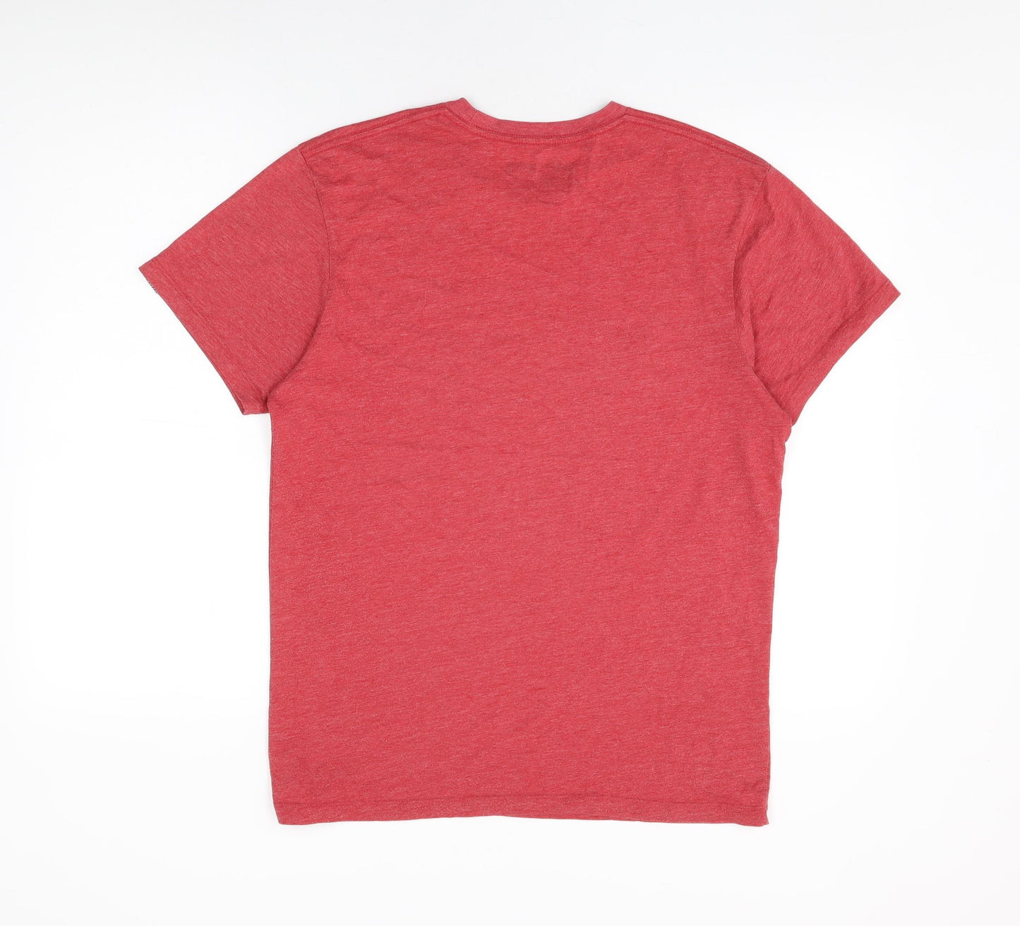 VANS Mens Red Cotton T-Shirt Size M Round Neck - Vans Off The Wall