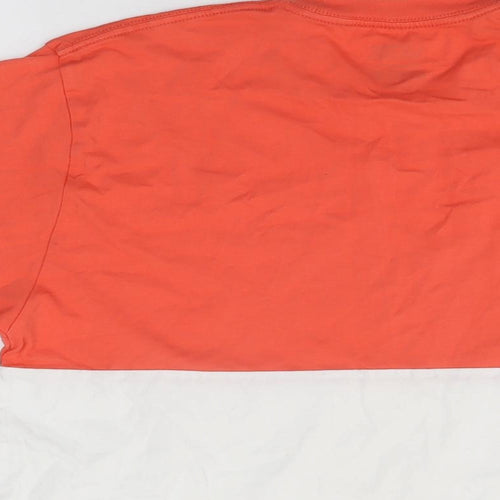 VANS Mens Orange Cotton T-Shirt Size M Round Neck