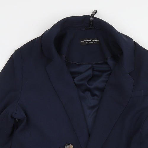 Dorothy Perkins Womens Blue Kimono Blazer Size 12