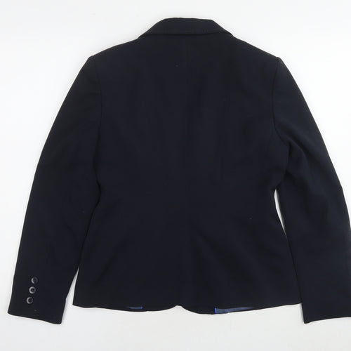 Autonomy Womens Black Jacket Blazer Size 10 Button