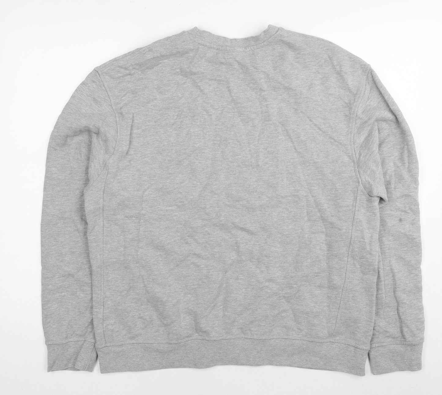 Topshop Mens Grey Cotton Pullover Sweatshirt Size M