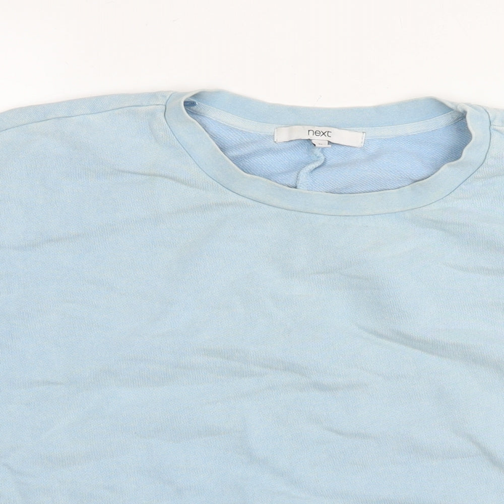 NEXT Womens Blue Cotton Pullover Sweatshirt Size M Pullover
