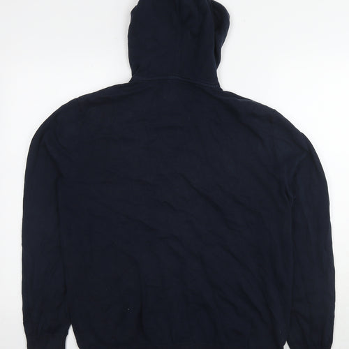 NEXT Mens Blue Cotton Full Zip Hoodie Size L