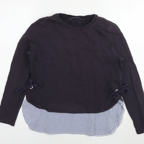 Marks and Spencer Womens Blue Cotton Pullover Sweatshirt Size 10 Pullover